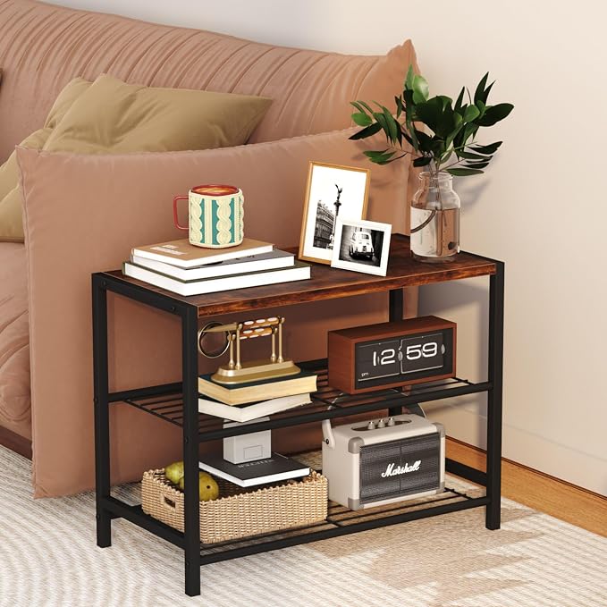 Yusong Shoe Rack Organizer, 3 Tier Industrial Shoe Storage Shelf - Image 2