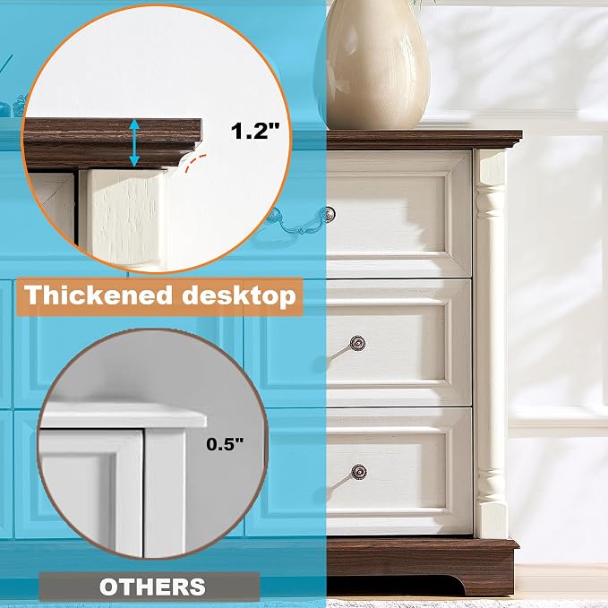 Farmhouse 8 Drawer Dresser - Image 6