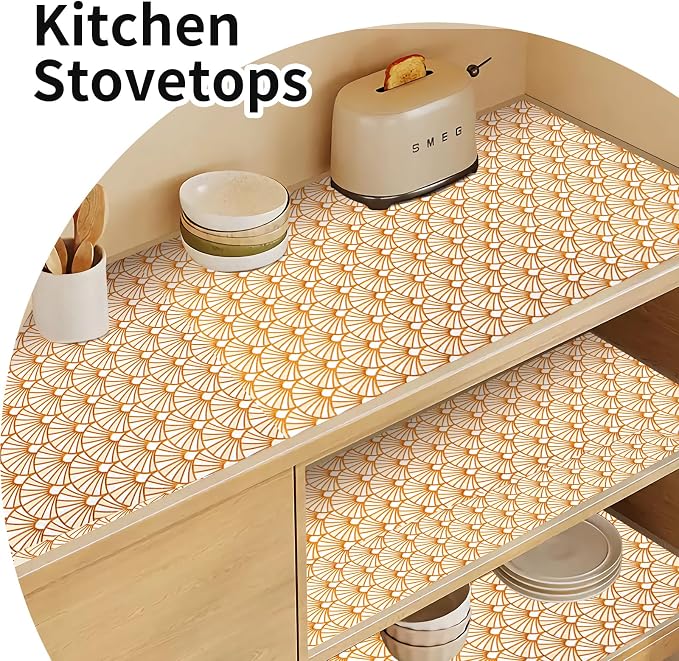Drawer and Shelf Liner for Kitchen Cabinet: 17 in X 30 Ft Waterproof Shelf - Image 7