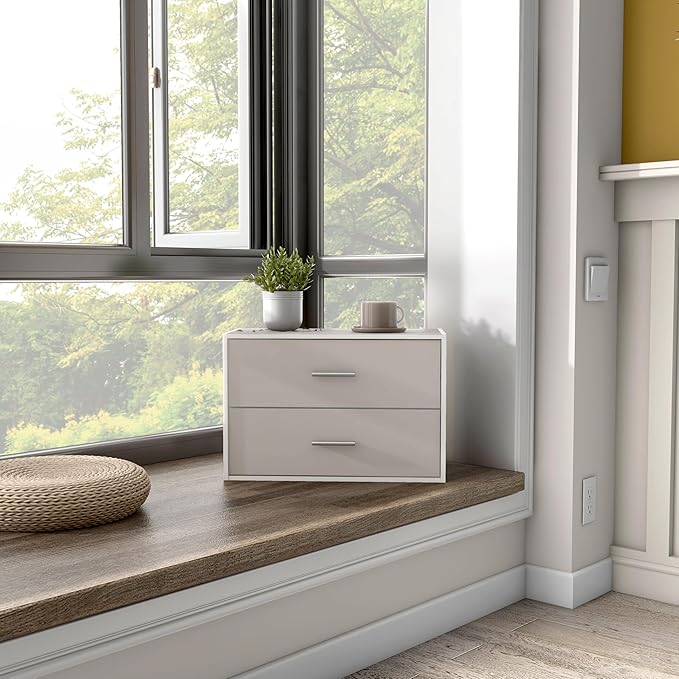 Homes: Inside + Out Apexa 2-Drawer Wooden Stackable Storage Drawers, Small Food - Image 5