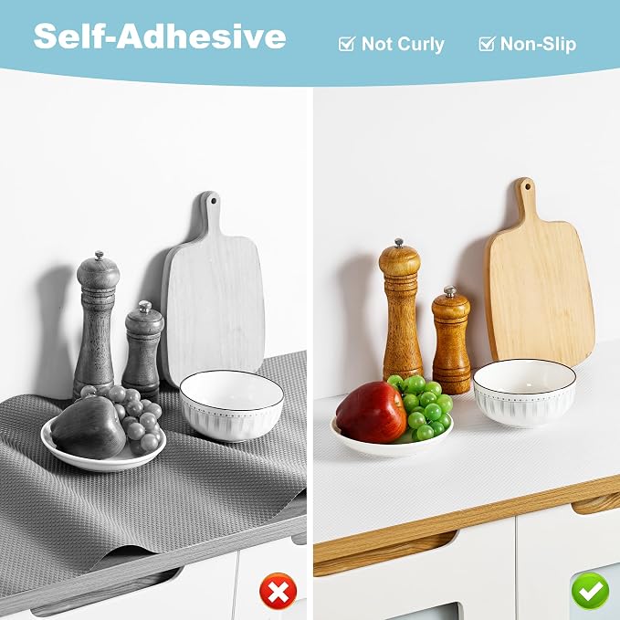 Cabinet Drawer Liner Peel and Stick: Self-Adhesive Waterproof Contact Paper - Image 3