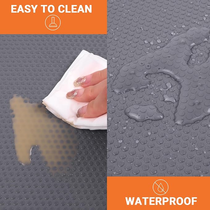 FLPMIX 11" Cabinet Drawer Liner Dark-Grey: Waterproof Kitchen Drawer Mat 11 x - Image 5