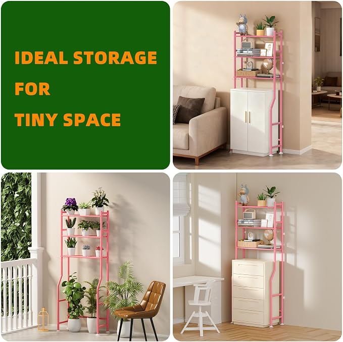 3-Tier Over The Toilet Storage, Space Saver Metal Bathroom Shelves, - Image 6