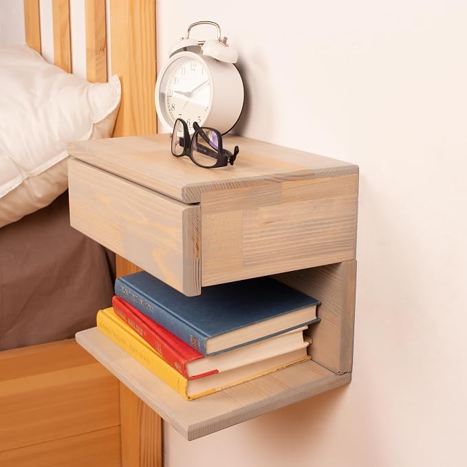Floating Nightstand Side Accent or End Table - Image 6