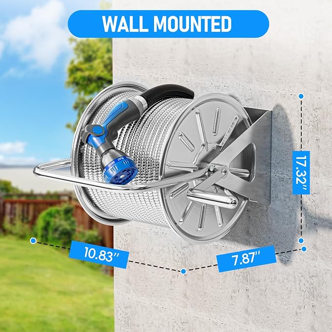 SPECILITE Stainless Steel Garden Hose Reel - Image 3