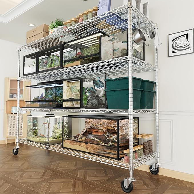 PrimeZone 4 Tier 55.5" Wx24 Dx76 H Wire Shelving - Image 9