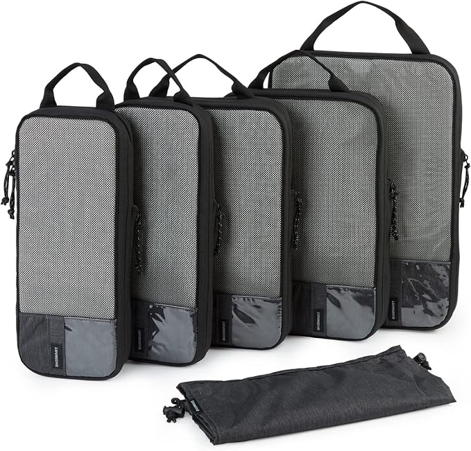BAGSMART 6 Set /4 Set/2 Set Compression Packing Cubes by BAGSMART