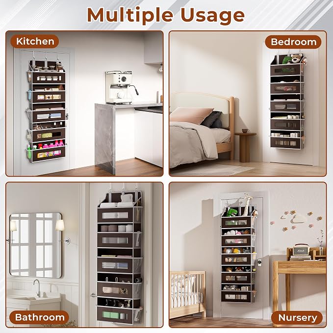 5-Tier Over The Door Storage Organizer - Image 7