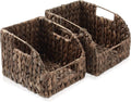 Casafield Set of 2 Water Hyacinth Pantry Baskets by Casafield