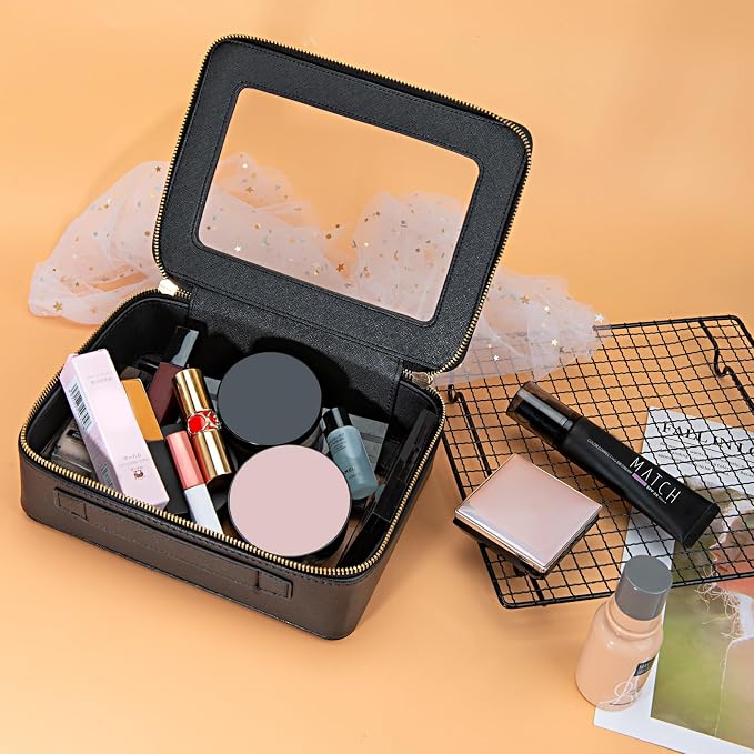Aveniee Clear Makeup Bag Organizer, Large Travel Toiletry Bag - Image 3