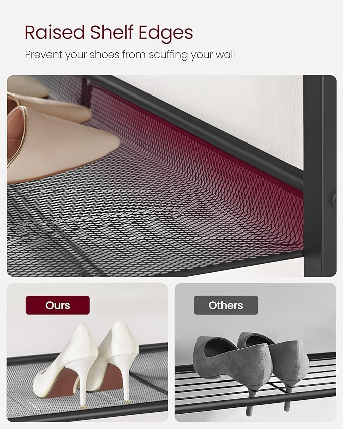 VASAGLE Shoe Rack for Entryway, 4-Tier Shoe Rack Organizer - Image 7