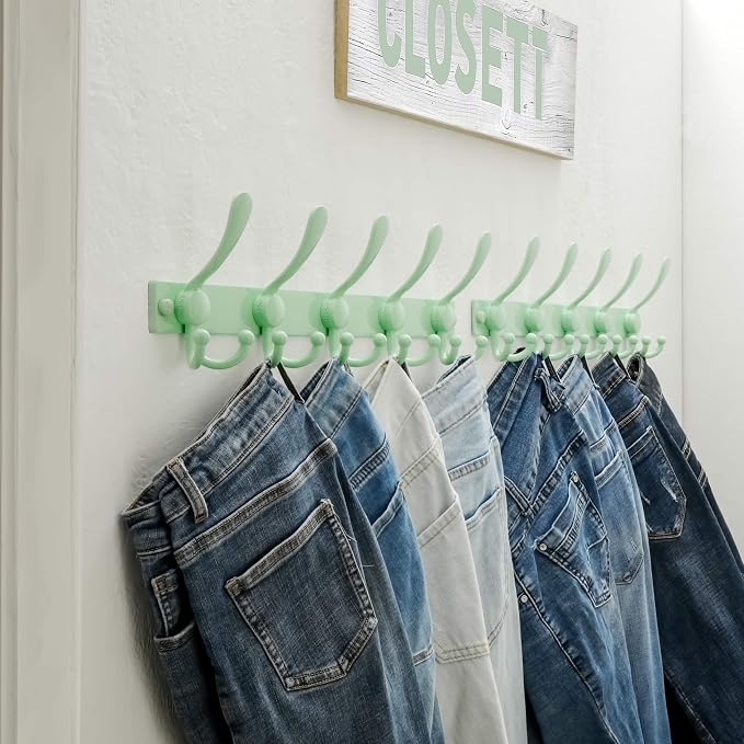 Dseap Coat Rack Wall Mount 2.0 Pro: Heavy Duty 300% Thicker, Stainless Steel - Image 6
