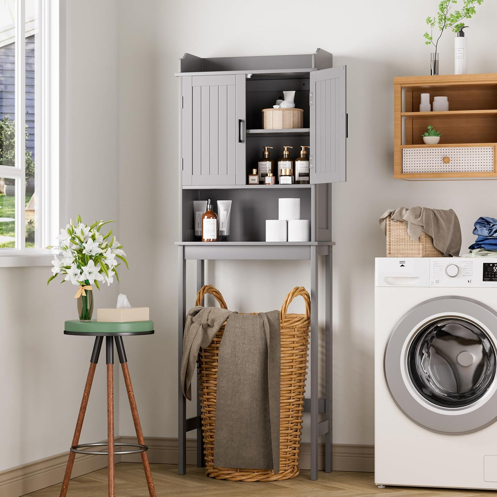 BlueWish Over The Toilet Cabinet, Bathroom Over Toilet Storage with
