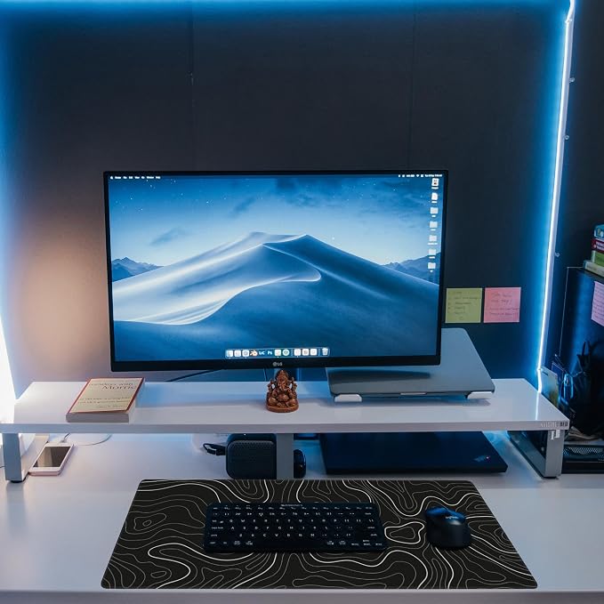 Desk Mat, Topographic Contour Large Gaming Mouse Pad - Image 6