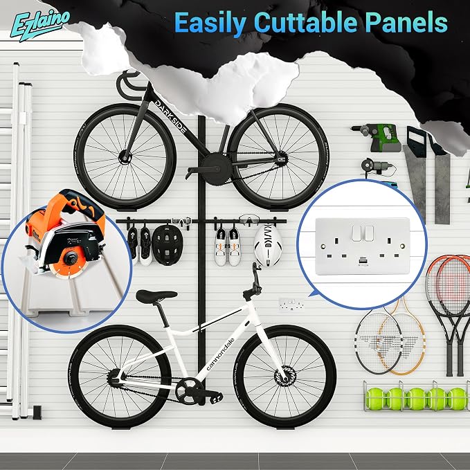 Ezlaino Slat Wall 4 FT x 8 FT, PVC Slat Wall Paneling, Upgraded & Thickened - Image 8