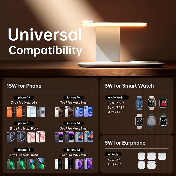 GUSGU 3 in 1 Charging Station for MagSafe Wireless Charger - Image 7