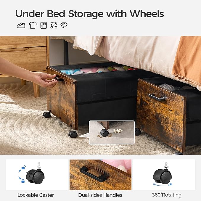 Under Bed Storage with Wheels, Under Bed Storage Containers, UnderBed Drawers - Image 2