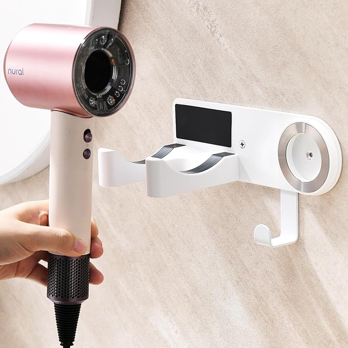 Hair Dryer Holder Wall Mounted, Blow Dryer Holder - Image 2