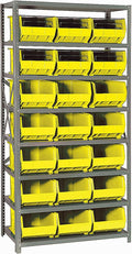 Quantum Storage Systems QSBU-255YL Giant Open Hopper Steel Shelving System by QuantumStorageSystems