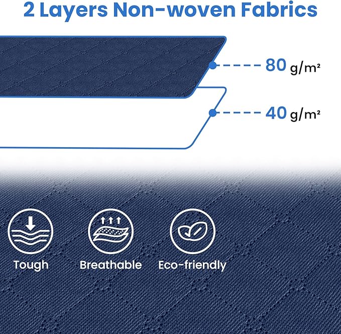 Fab totes Storage Bags, Clothes Blanket Storage Bins Foldable Closet Organizers - Image 3