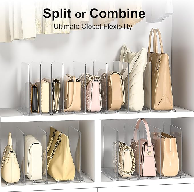 Bag Purse Organizer Accessories: 2-Dividers Plastic Clutch Dividers - Image 5