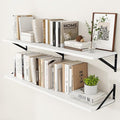 Heimlove White Deep Floating Shelves by Heimlove