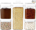 Felli Flip Tite Food Storage Container 5" LARGE 5pk Set + No Residue Label by Felli