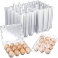 Zubebe 3 x 4 Count 200 Pack Egg Carton Bulk Clear Plastic Empty Egg