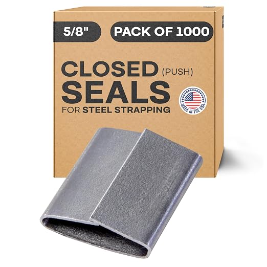 IDL Packaging Closed Seals for 5/8" Strap Width Steel Strapping by IDLPackaging