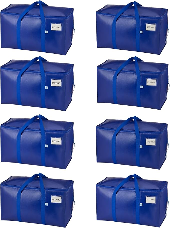 VENO 8 Pack Moving Bags, Upgraded Heavy Duty, Moving Boxes Alternative by Veno