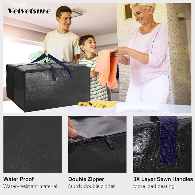 Heavy Duty Extra Large Moving Bags W/Backpack Straps - Image 3