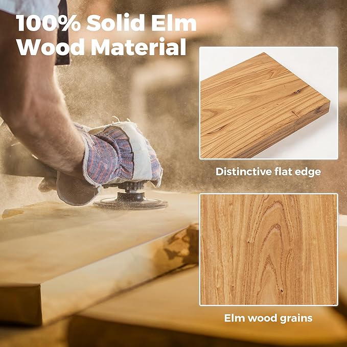 RICHFOCUS Elm Floating Shelves for Wall - Image 4