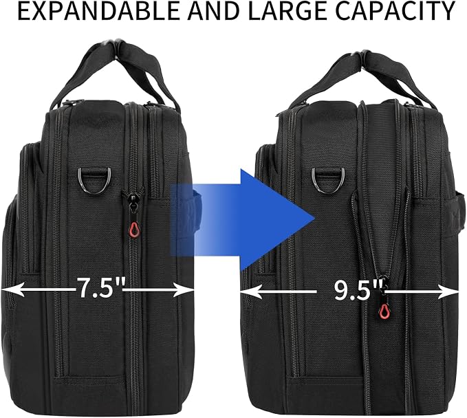 KROSER Laptop Bag 17.3 Inch Premium Laptop Briefcase, Expandable Water - Image 2