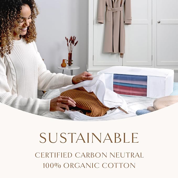 Hayden Hill Luxury Organic Cotton Sweater & Blanket Storage Bag - Image 7