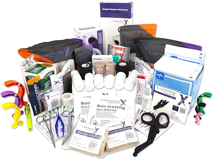Lightning X Personalized First Responder EMT EMS Trauma Bag w/Stocked First Aid - Image 8