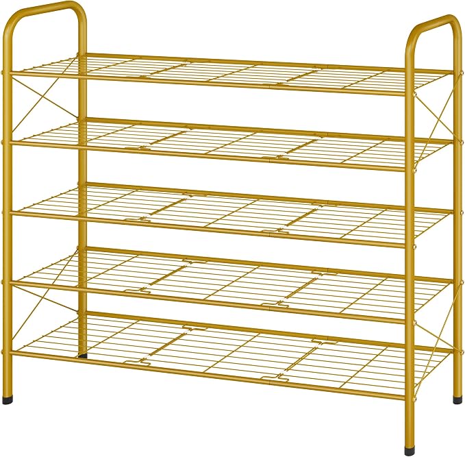Hoctieon 5 Tier Shoe Rack for Closet, Durable Mesh Style Shoe Rack, Entryway - Image 8