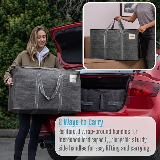 VENO 4 Pack Moving Bags and Large Christmas Storage Bins - Image 7