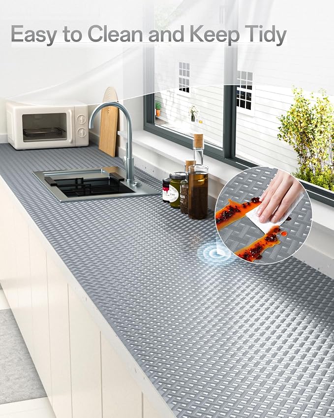 Shelf and Drawer Liner for Kitchen Cabinet, Non-Adhesive 18in x 240in - Image 7