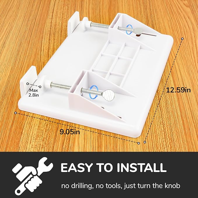 Bedside Shelf for Bunk Beds & Top Bunk, Clip On Nightstand - Image 2