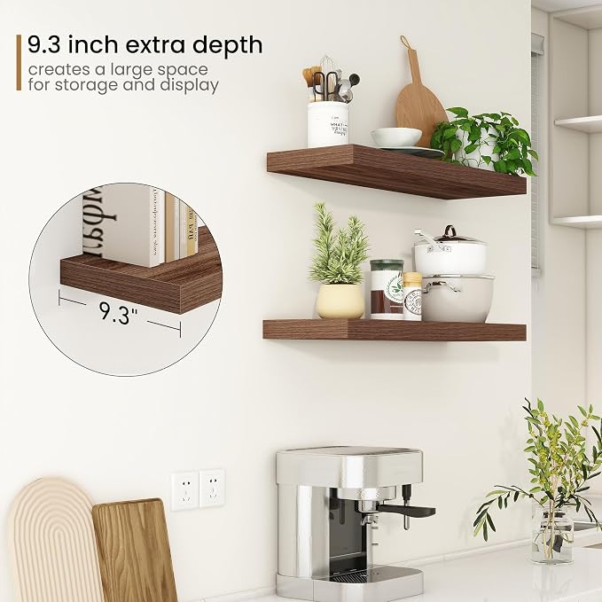 Fun Memories Floating Shelves 32 Inch Long, 9.3Inch Deep Floating Shelves - Image 5