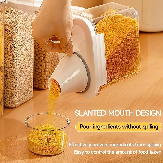Cereal Container，Rice Storage Dispenser-Airtight Food Storage Organizers - Image 6