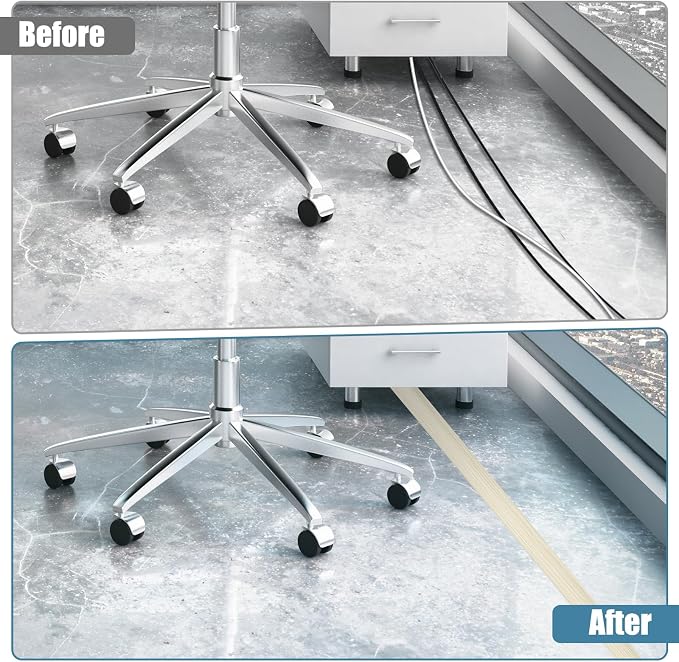 Floor Cord Covers for Wires 10FT Cable Hider Wire Cover Self Adhesive Cord - Image 4