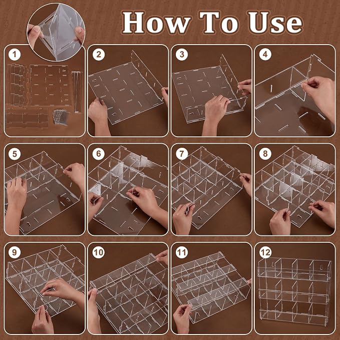 Acrylic Tea Bag Organizer 3 Tier Clear Tea Bag Holder & Storage Rack Display - Image 2