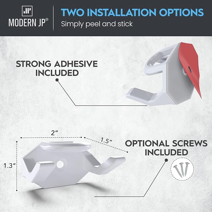 Modern JP Adhesive Hat Hooks for Wall - Image 3