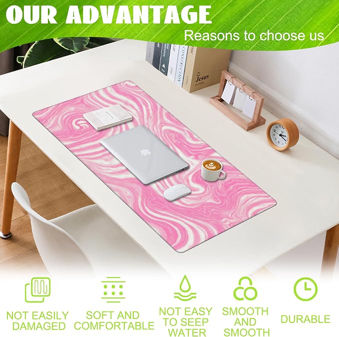 Desk Pad, Flow Liquid Waves Large Gaming Mouse Pad - Image 4