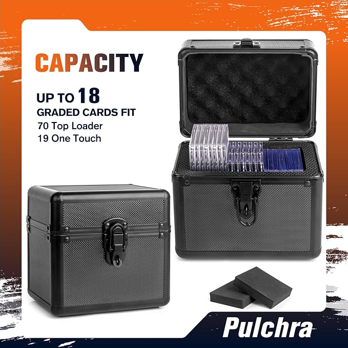 Pulchra Graded Card Storage Box, Top Loaders Case, Sports Trading Box, Slab PSA - Image 3
