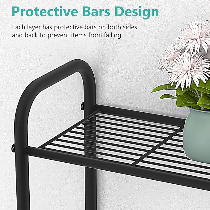 ASHLEYRIVER Over The Toilet Storage Rack, 3-Tier Storage Rack Toilet Adjustable - Image 6