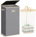 SOLEDI Laundry Hamper with Lid 100L Large & Tall Collapsible Laundry Basket by SOLEDI
