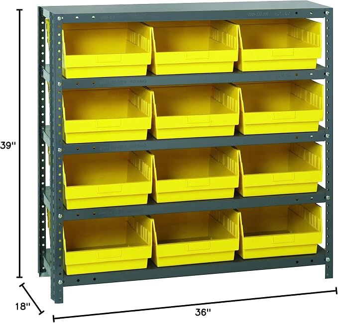 Quantum Storage Systems 1839-210YL Store More Steel Shelving Unit - Image 2