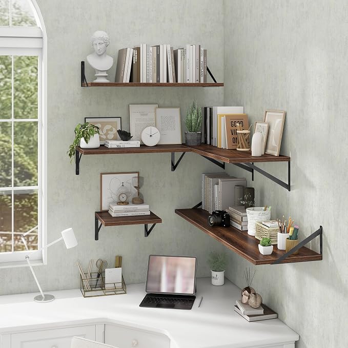 Deep Floating Shelves Wall Mounted, Living Room, Office - Image 7